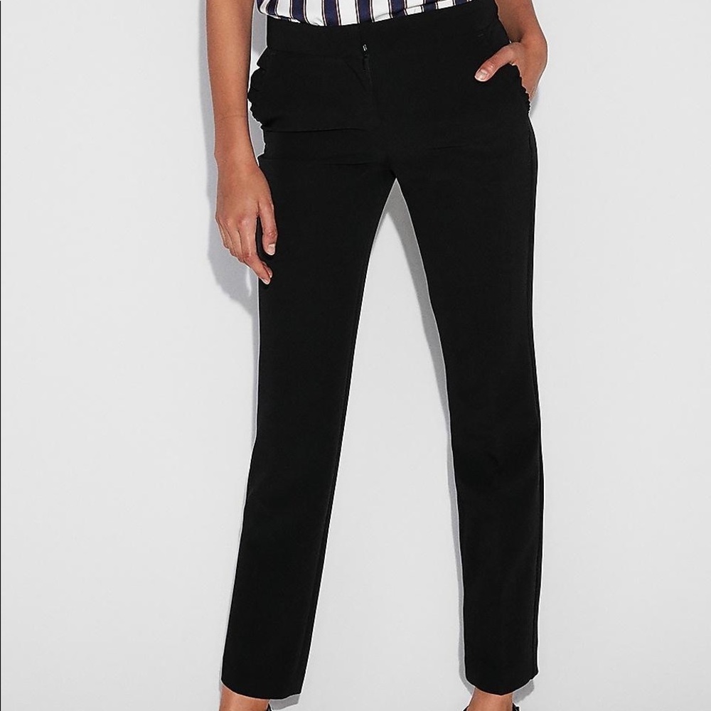EXPRESS ruffled pocket dress pants